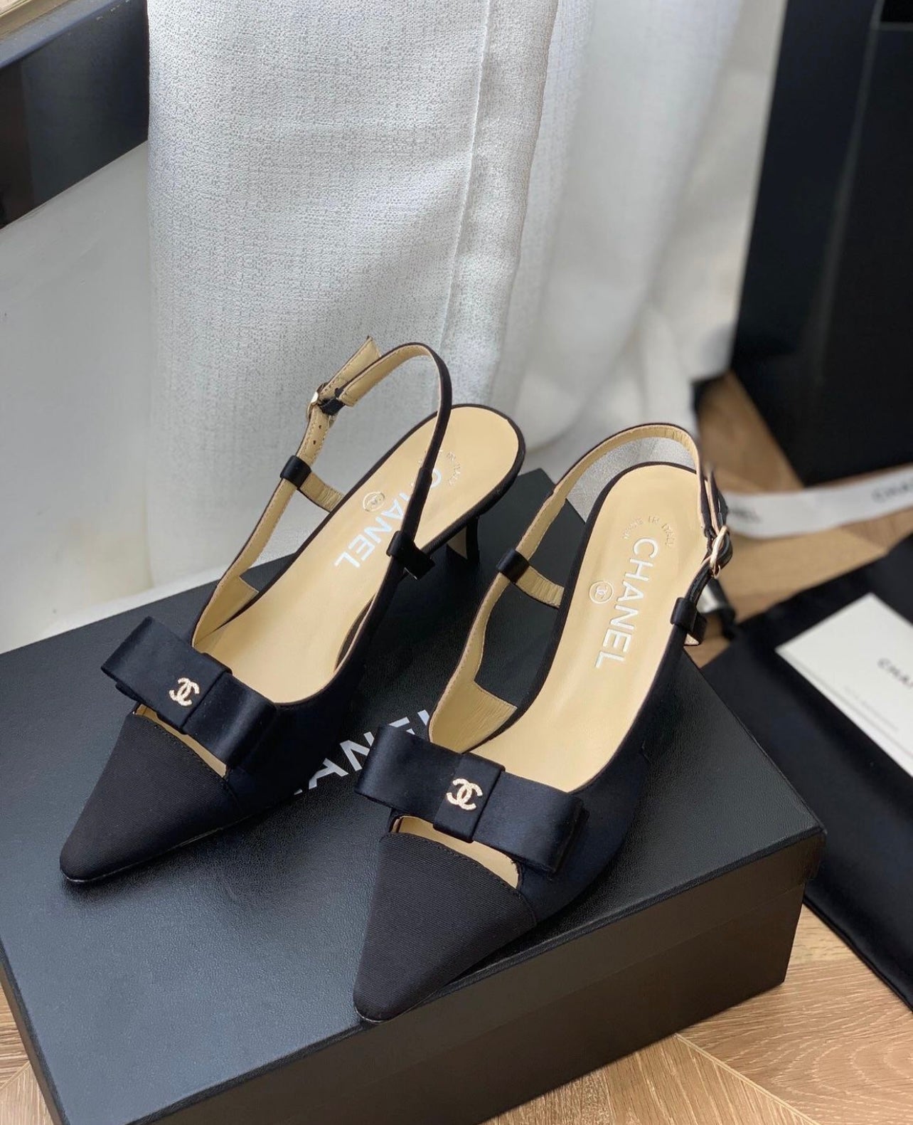 CC Bow Slingbacks