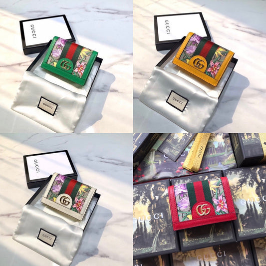 GG Flora Card Wallet