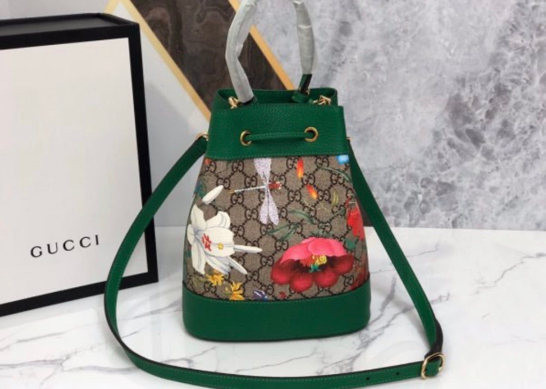Ophidia Flora Bucket Bag