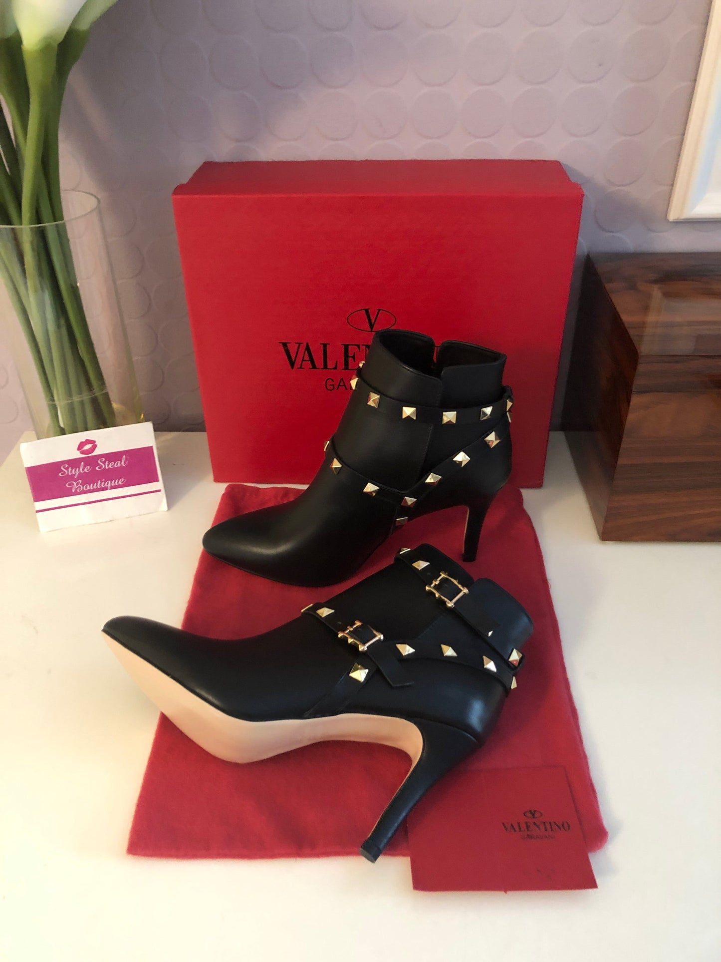 Rockstud Ankle Boots