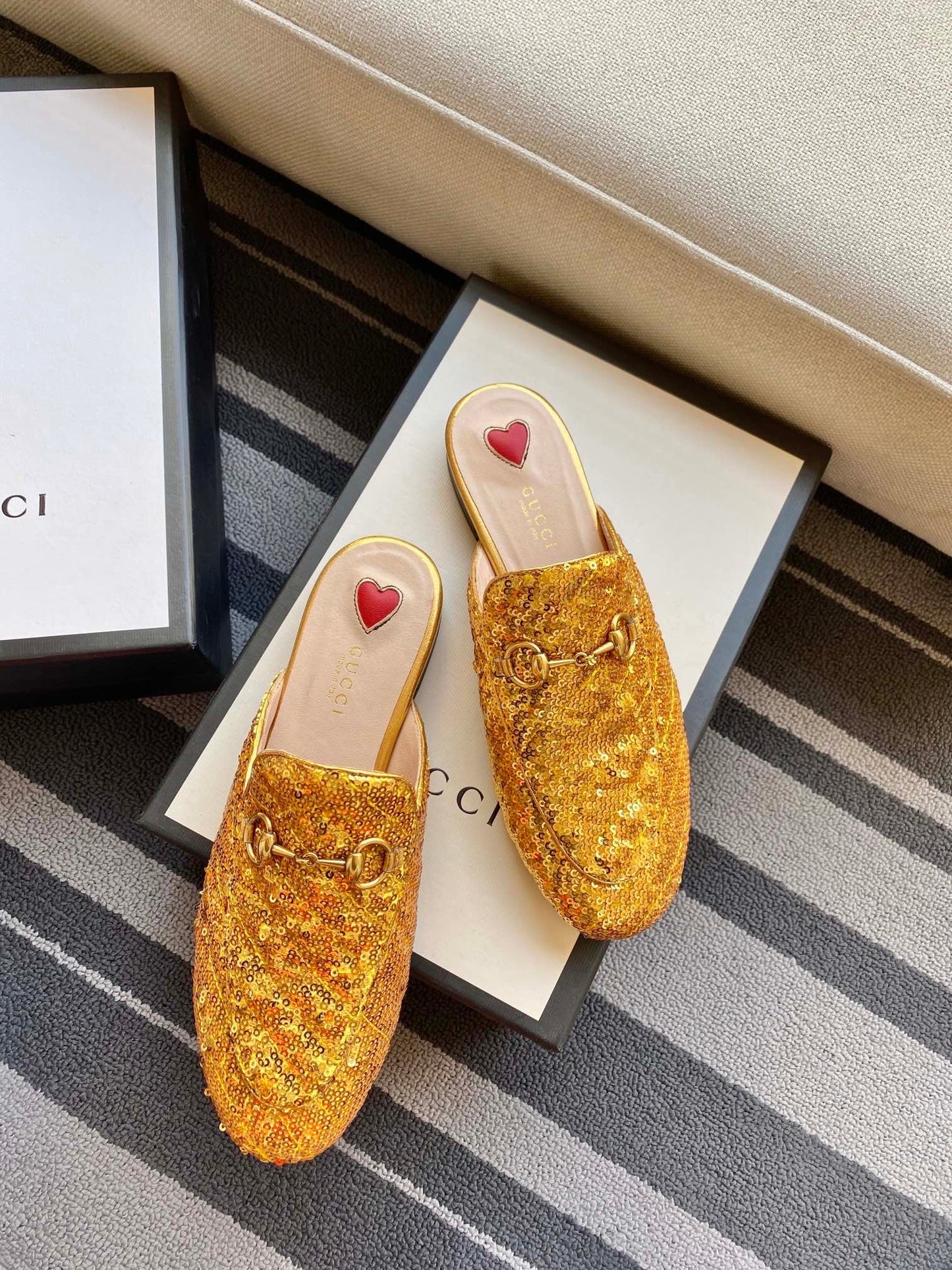 Princetown Sequin Loafers