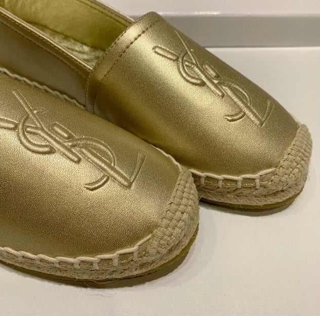 Monogram Leather Espadrilles
