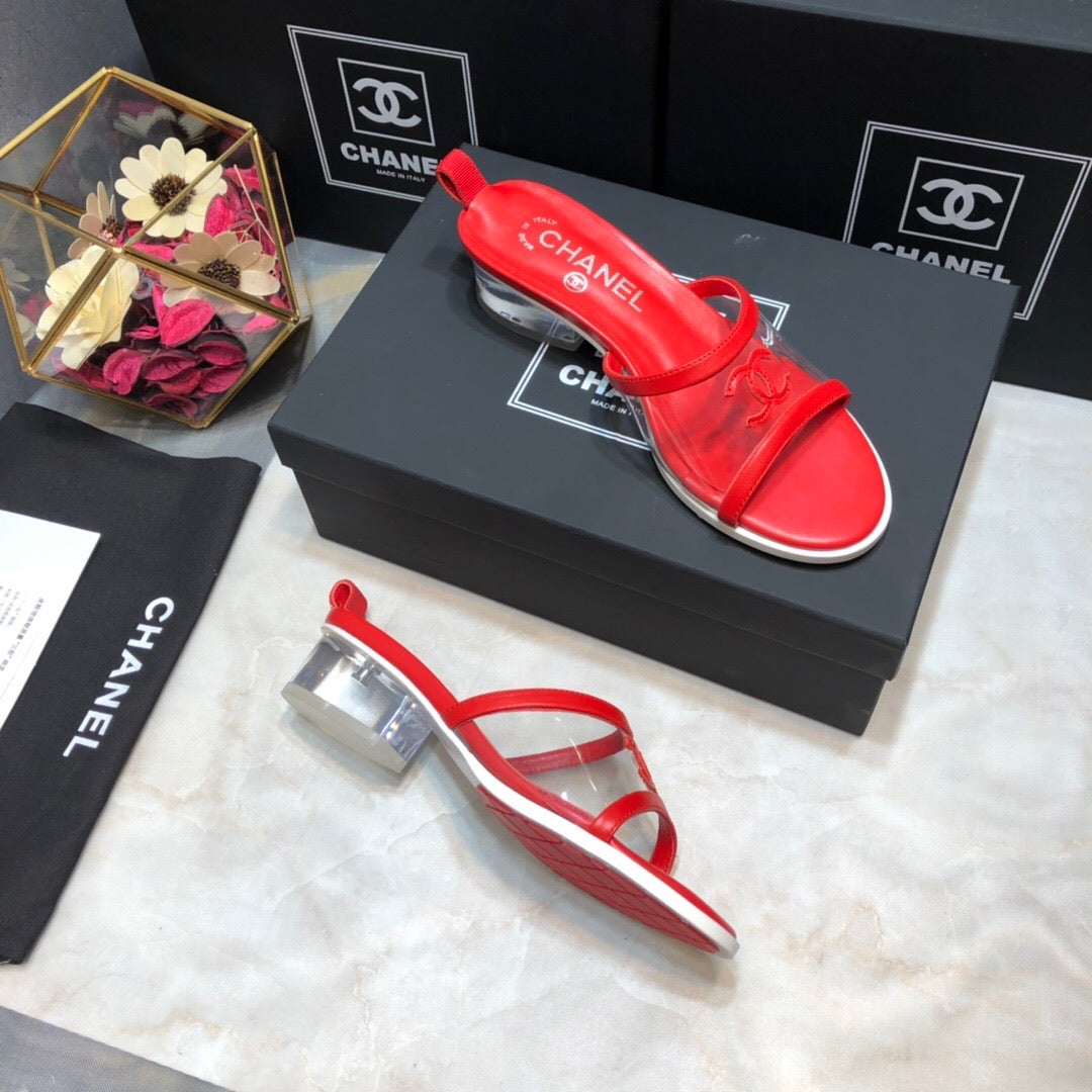Lambskin PVC Mules