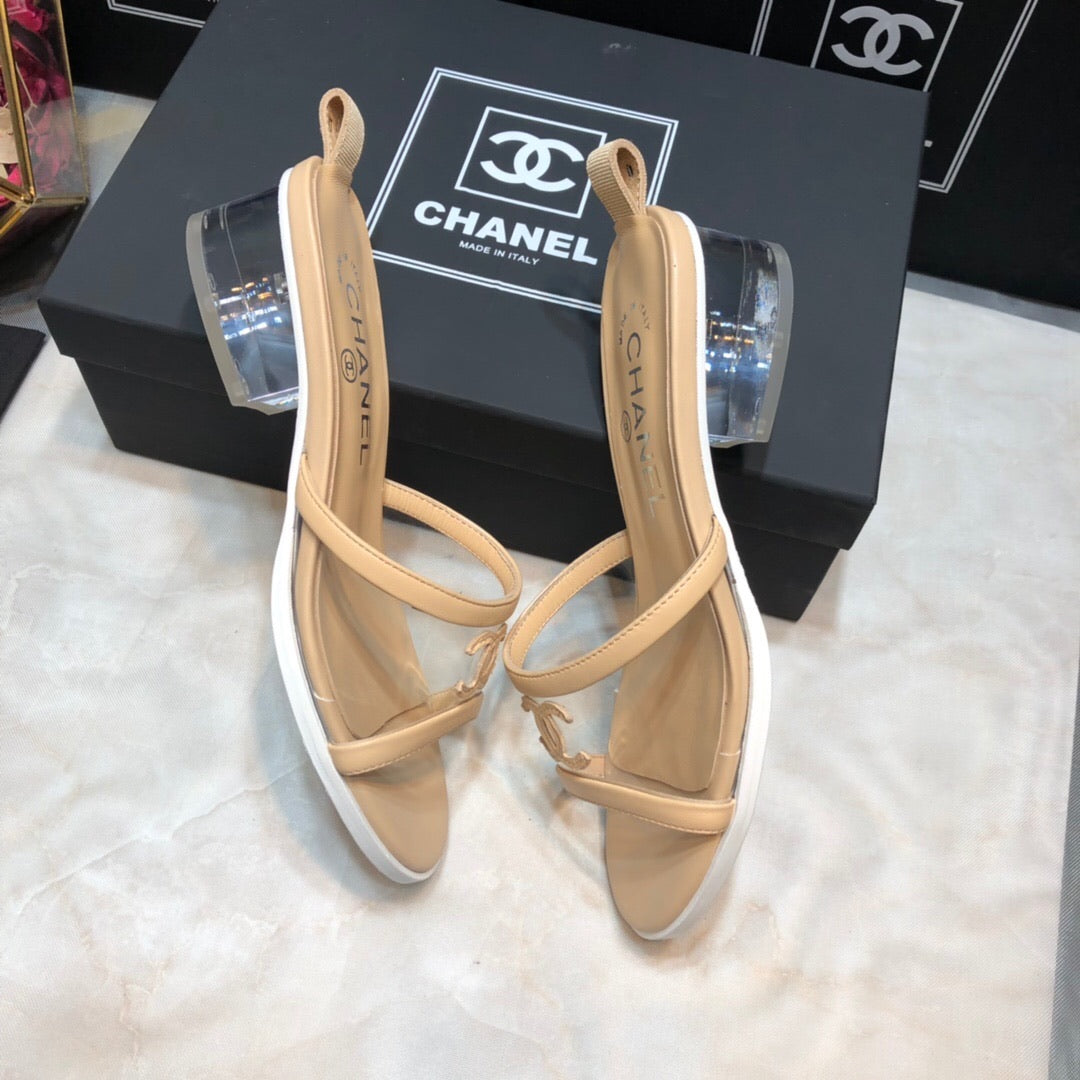 Lambskin PVC Mules