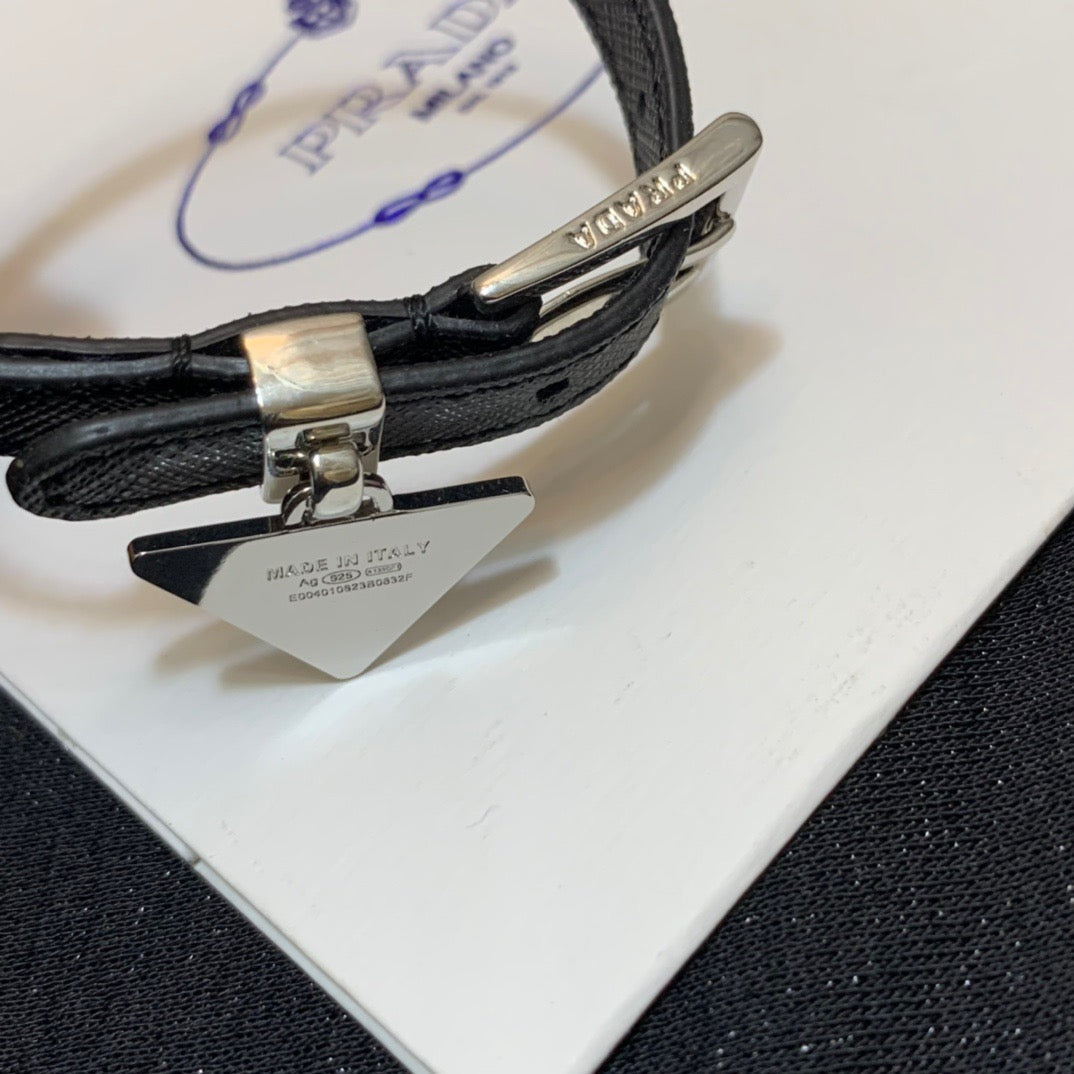 Logo Leather Bracelet