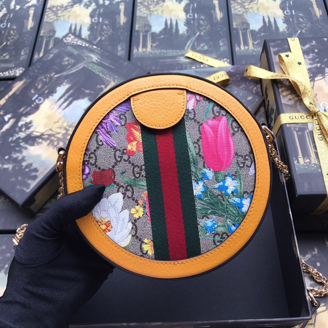 Ophidia Flora Mini Round Bag