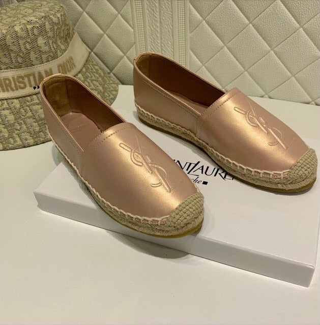 Monogram Leather Espadrilles