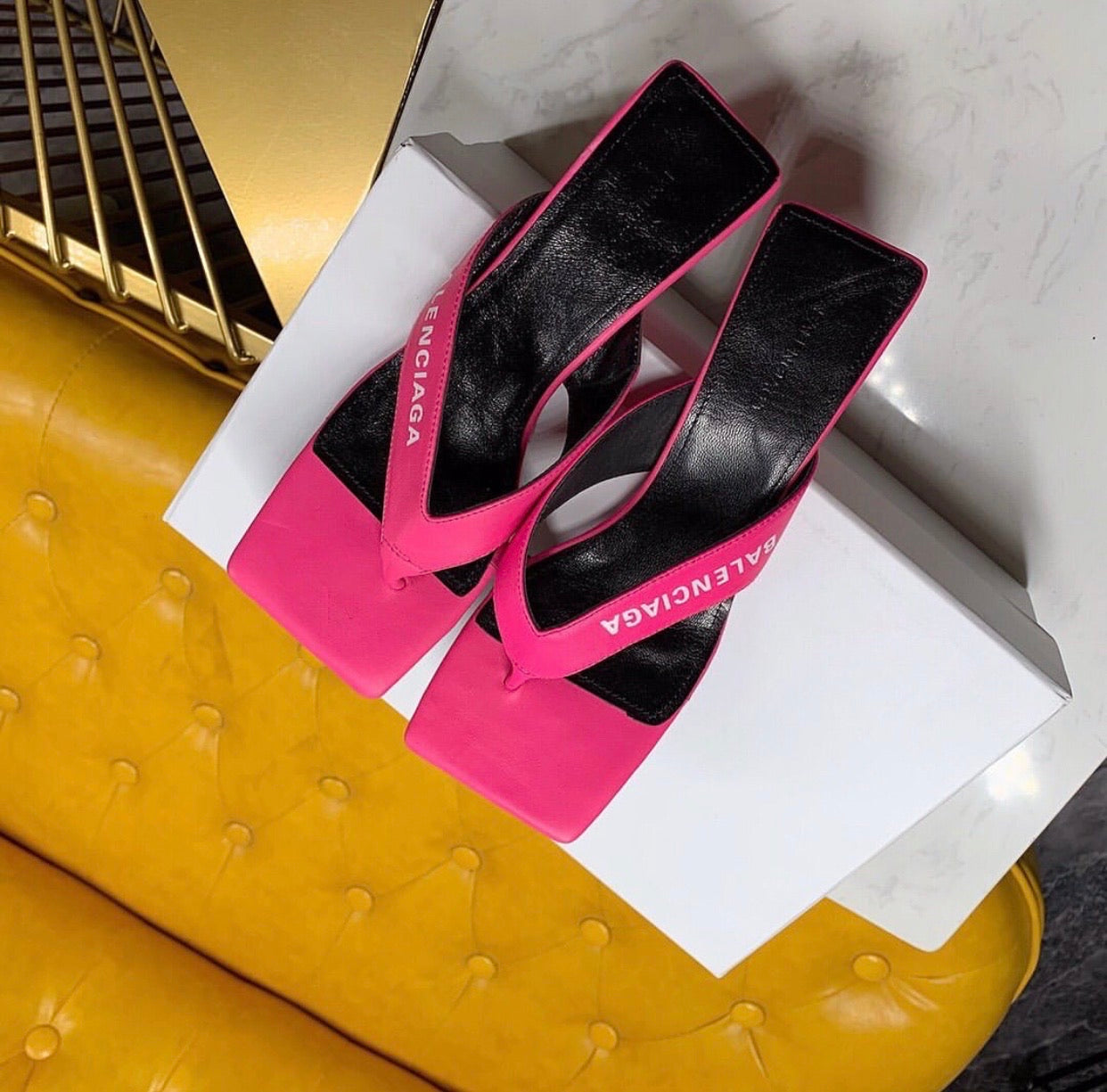Double Square Sandals