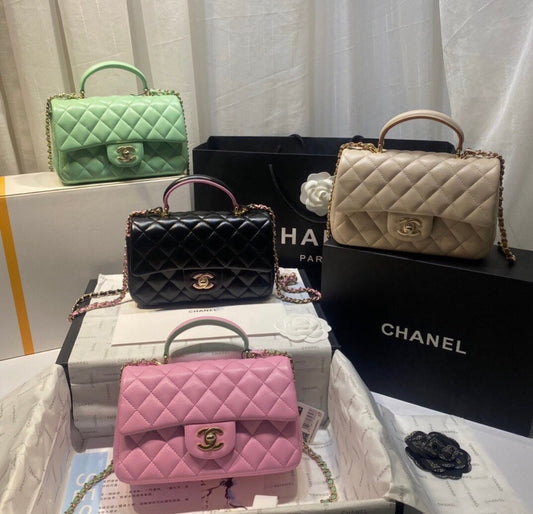 Mini Top Handle Flap Bag
