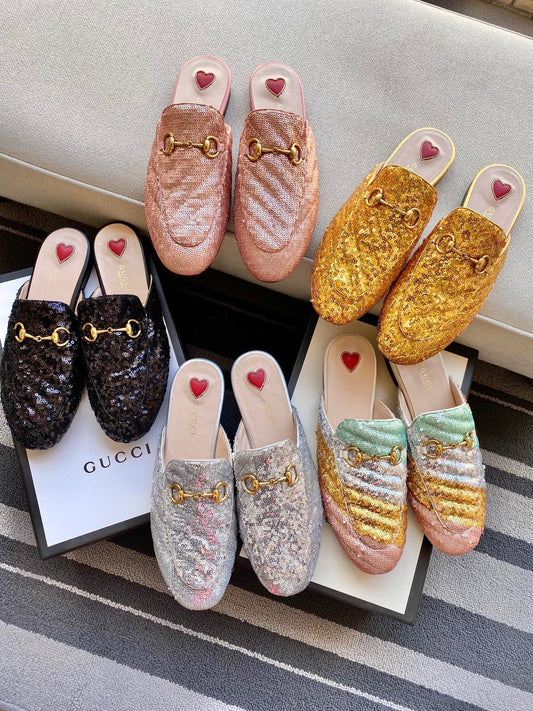 Princetown Sequin Loafers