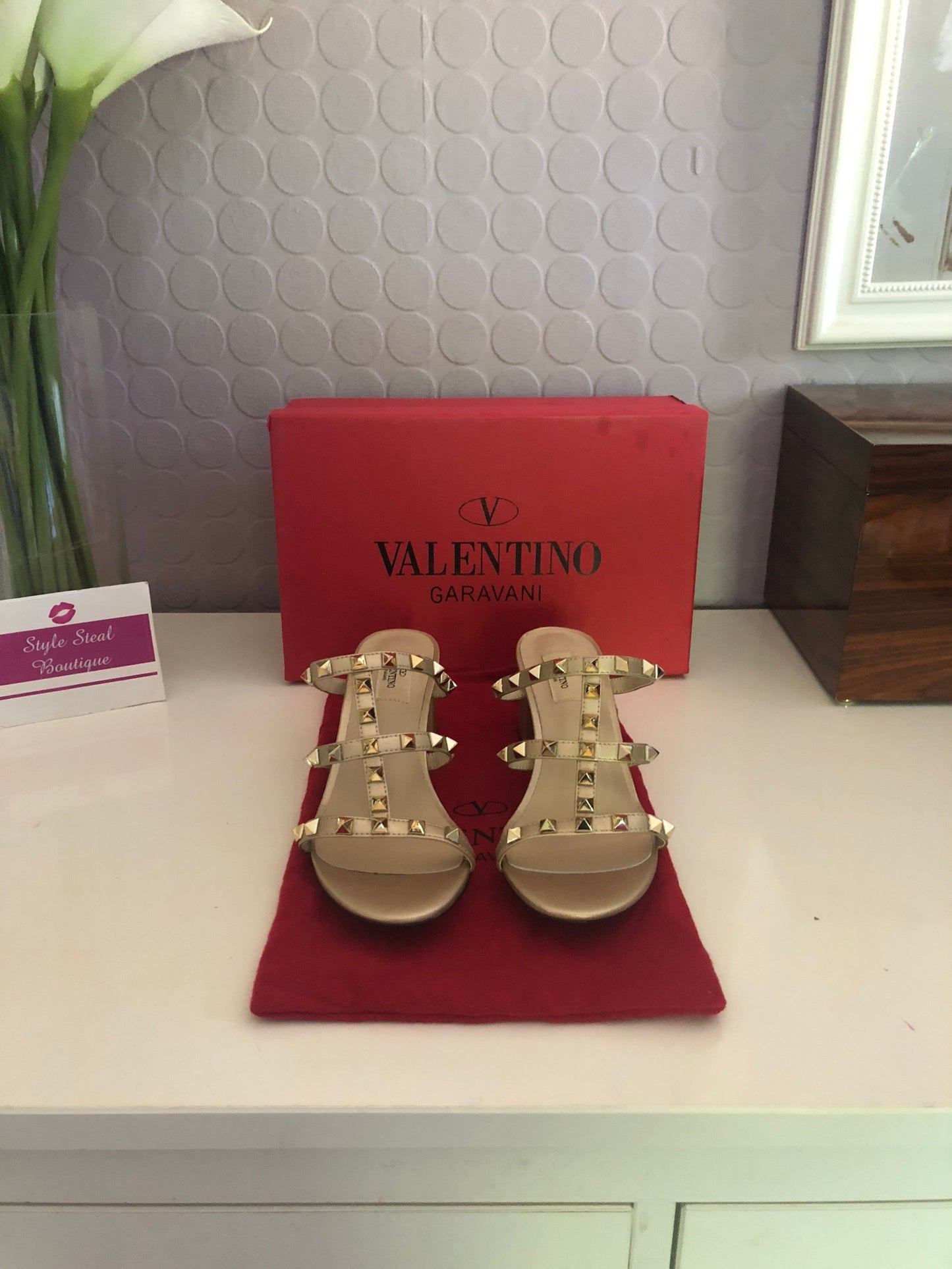 Rockstud Mules 6.5cm