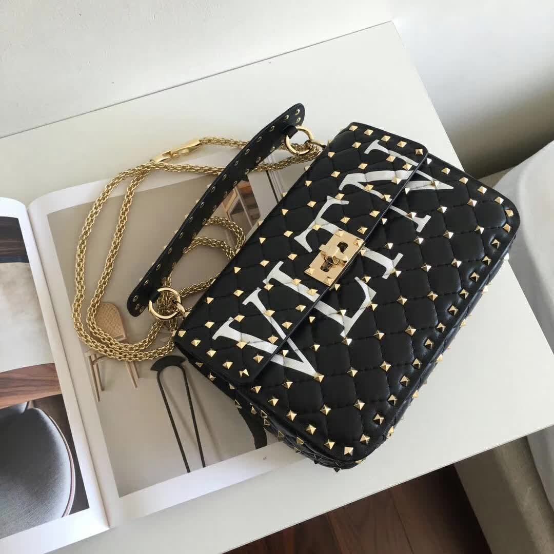VLTN Spike Chain Bag