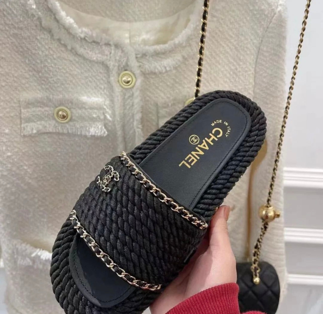 CC Chain Sandals