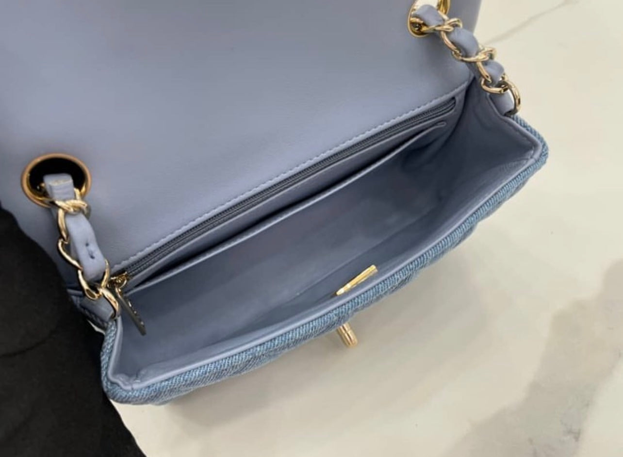 CC Denim Rectangle Mini