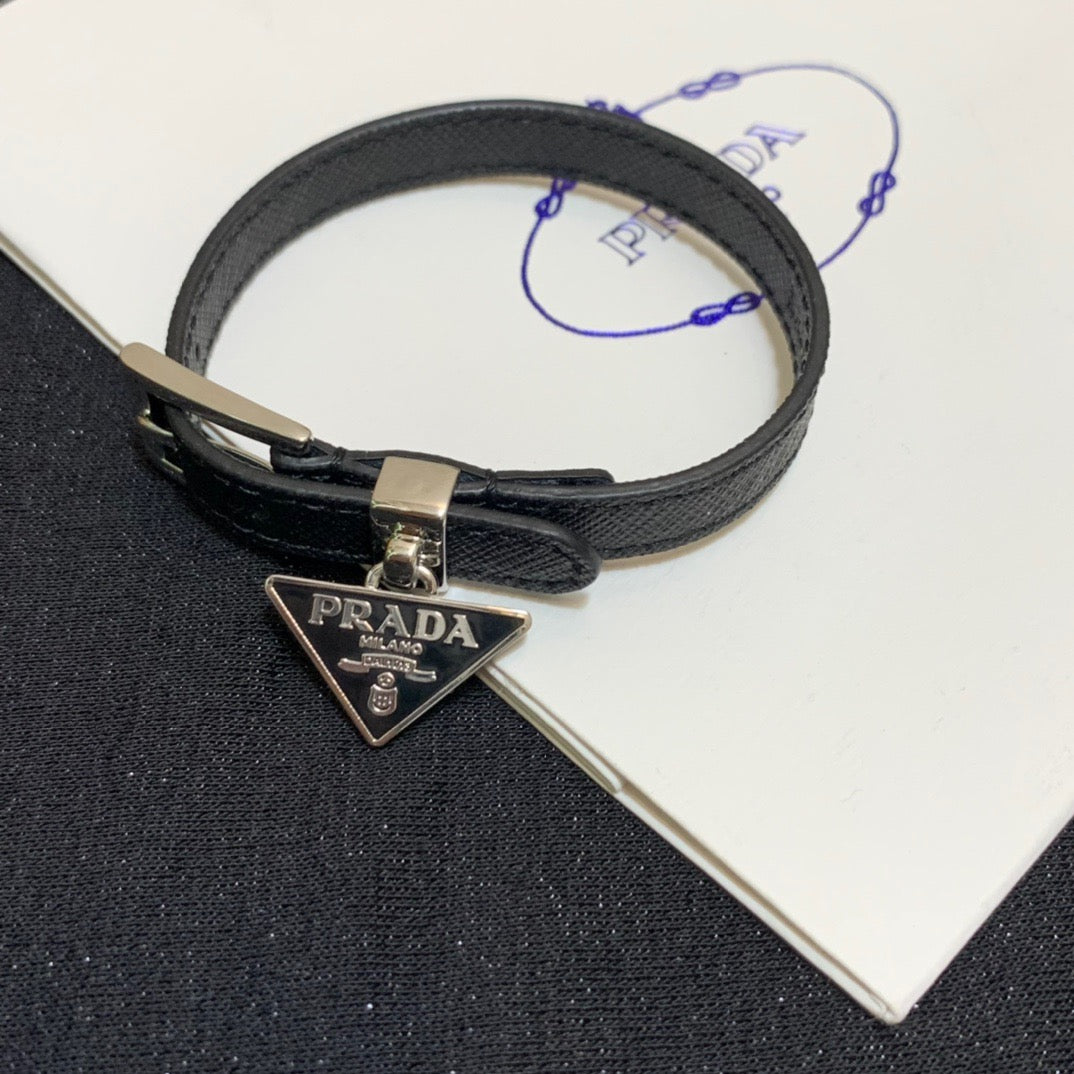 Logo Leather Bracelet