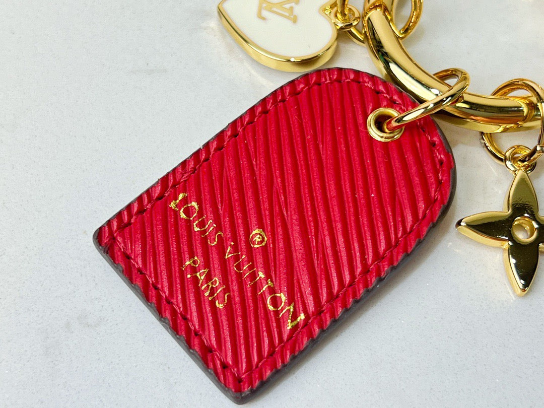 Monogram Key Chain Bag Charm