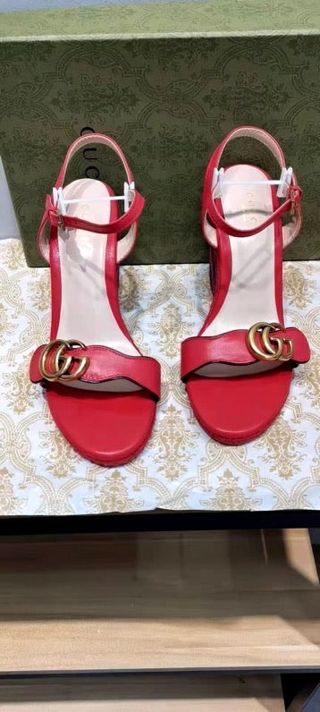 Leather Espadrille Wedges