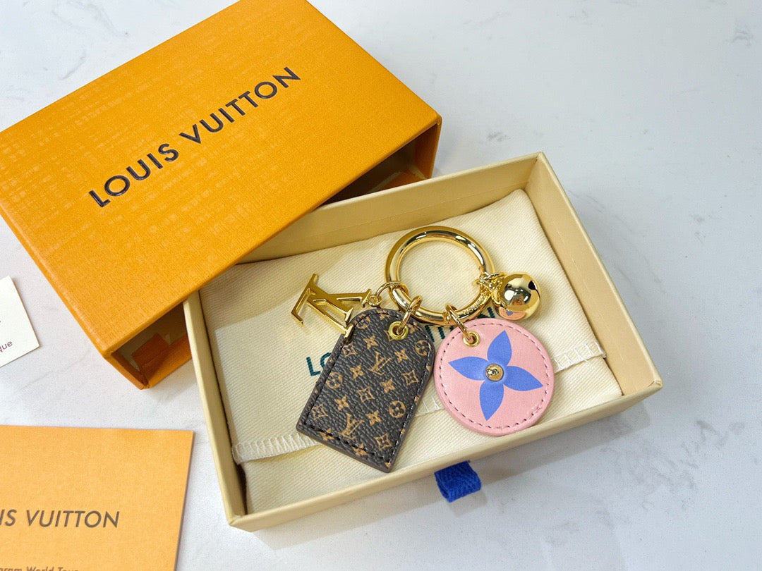 Monogram Key Chain Bag Charm