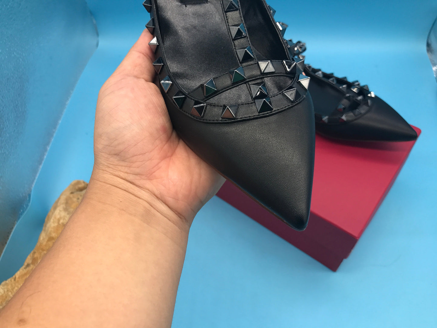Rockstud Ballerina Flats