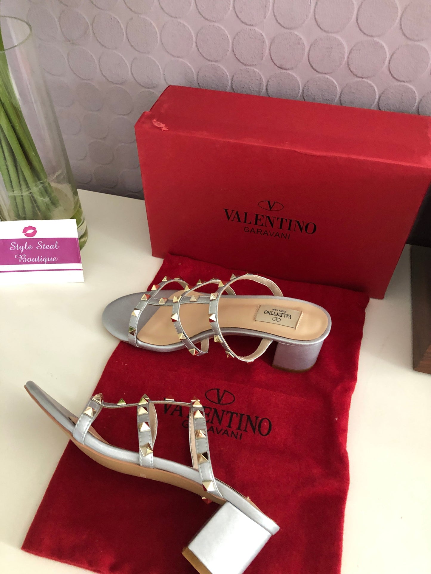 Rockstud Mules 6.5cm