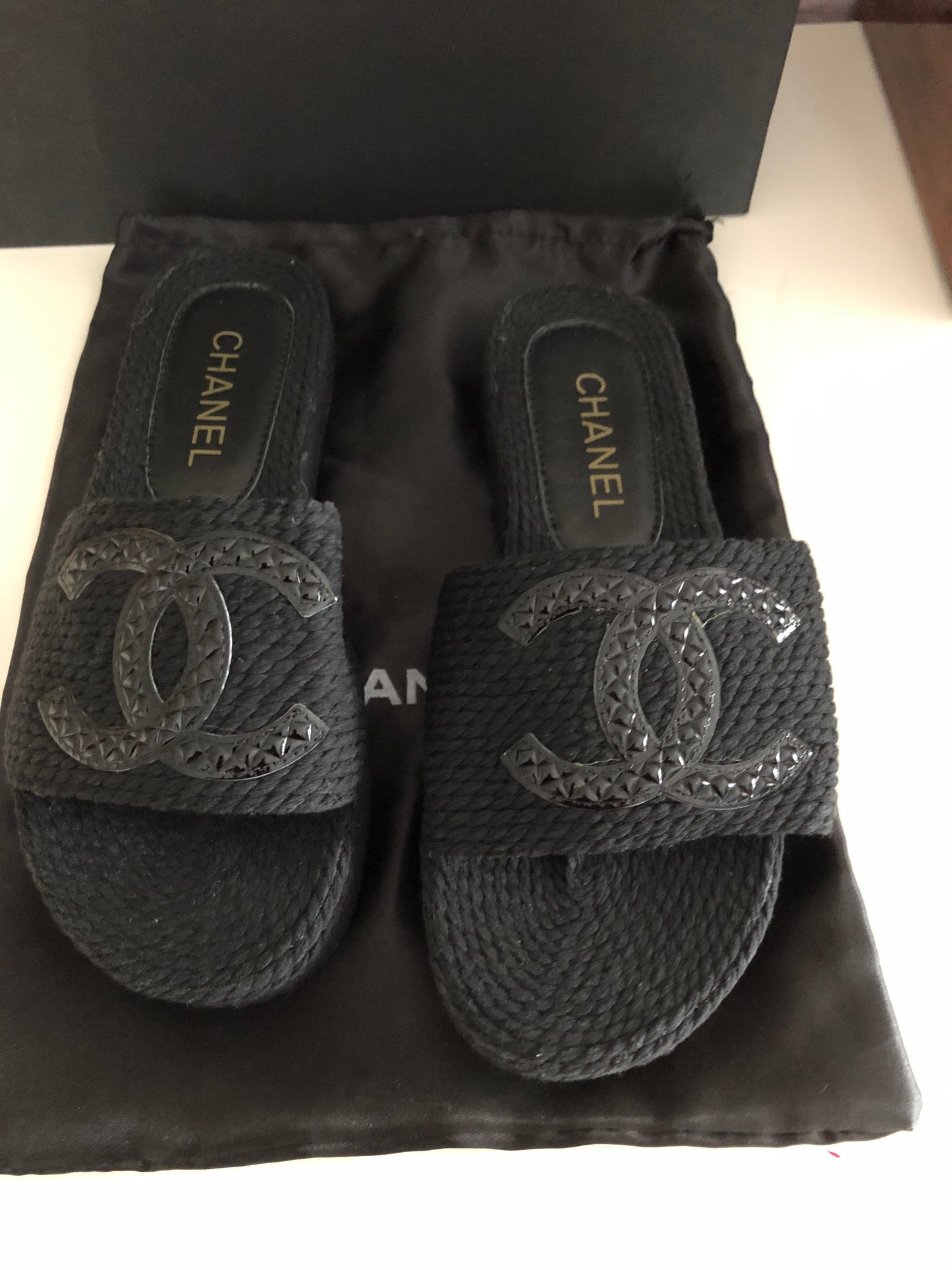 CC Tweed Sandals