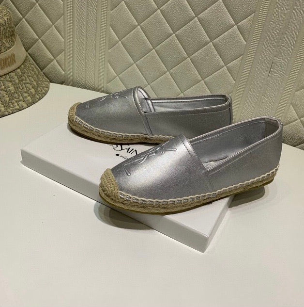 Monogram Leather Espadrilles