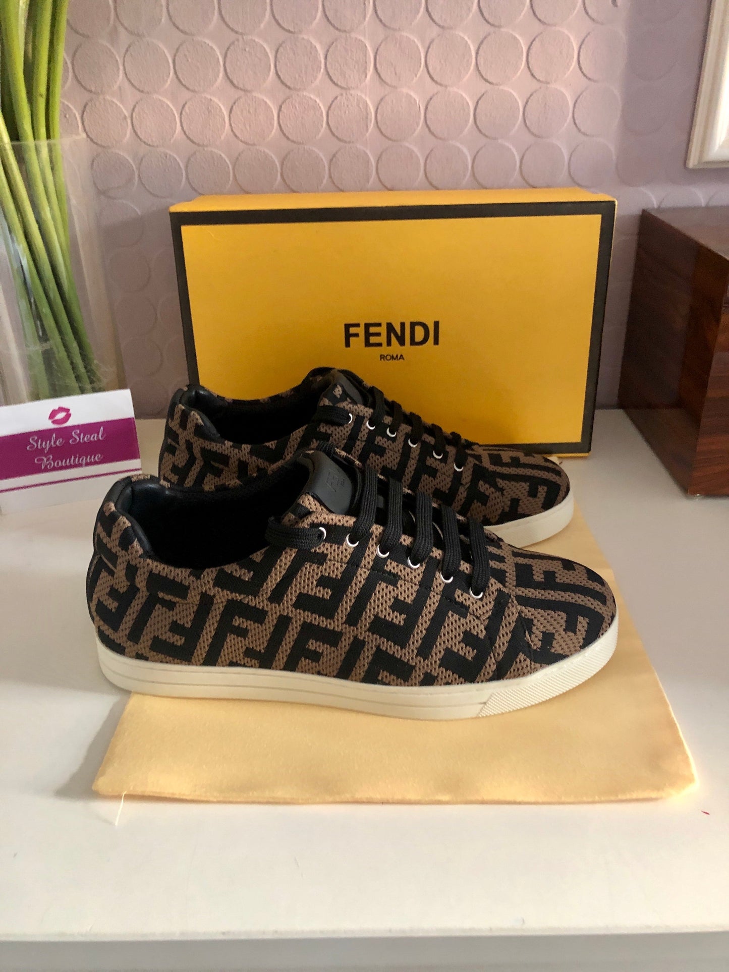 F Logo Sneakers