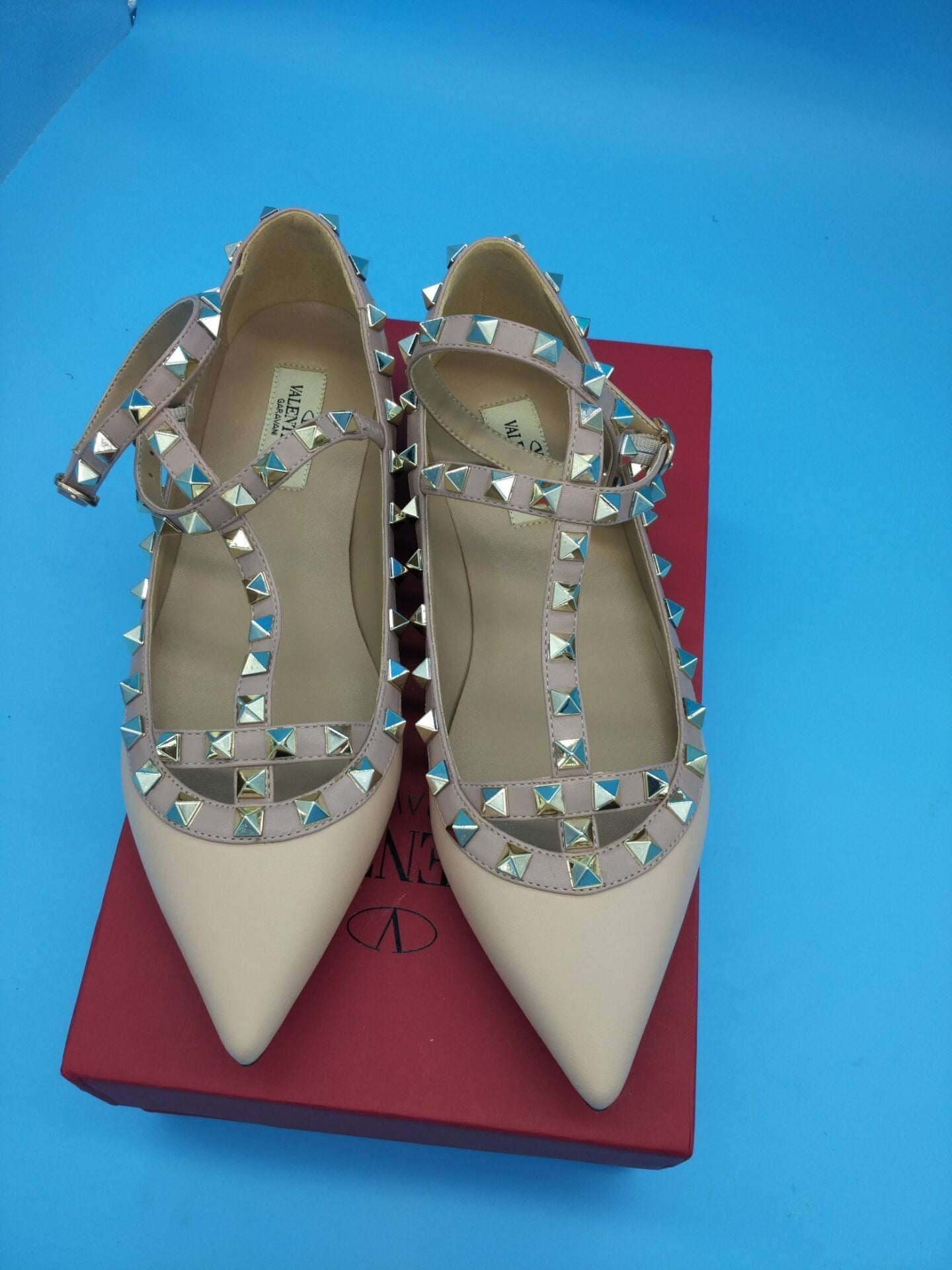 Rockstud Ballerina Flats