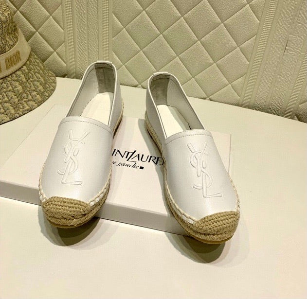 Monogram Leather Espadrilles