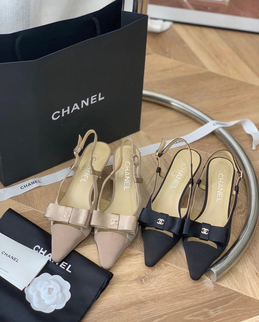 CC Bow Slingbacks