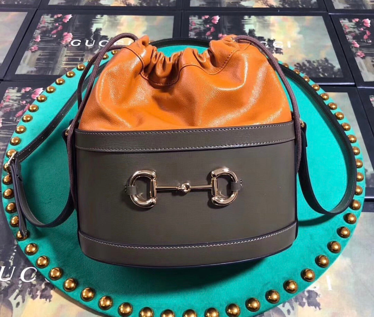 1955 Horsebit Bucket Bag