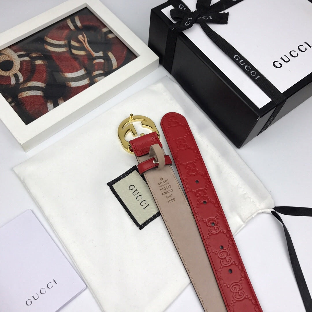 GG Embossed Belt