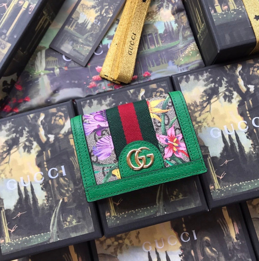 GG Flora Card Wallet