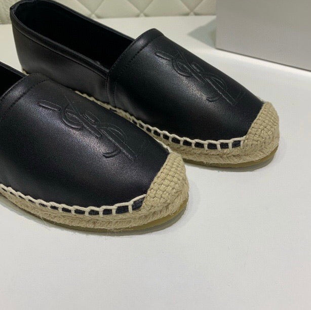 Monogram Leather Espadrilles