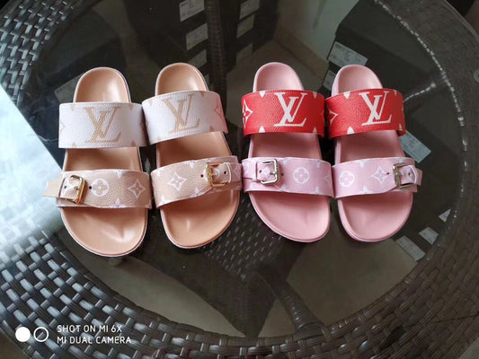 Giant Monogram Bom Dia Mules