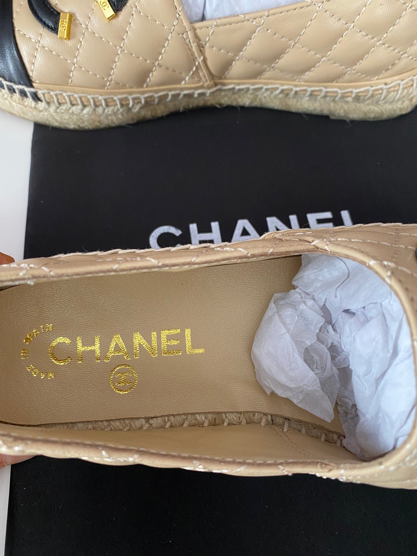 Leather Quilted Espadrilles