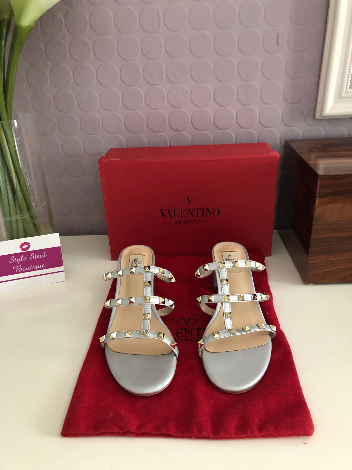 Rockstud Mules 6.5cm
