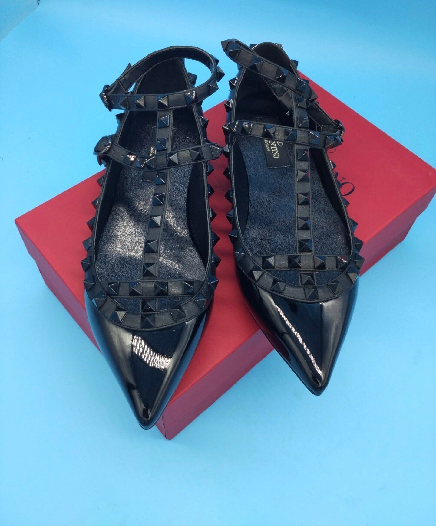 Rockstud Ballerina Flats
