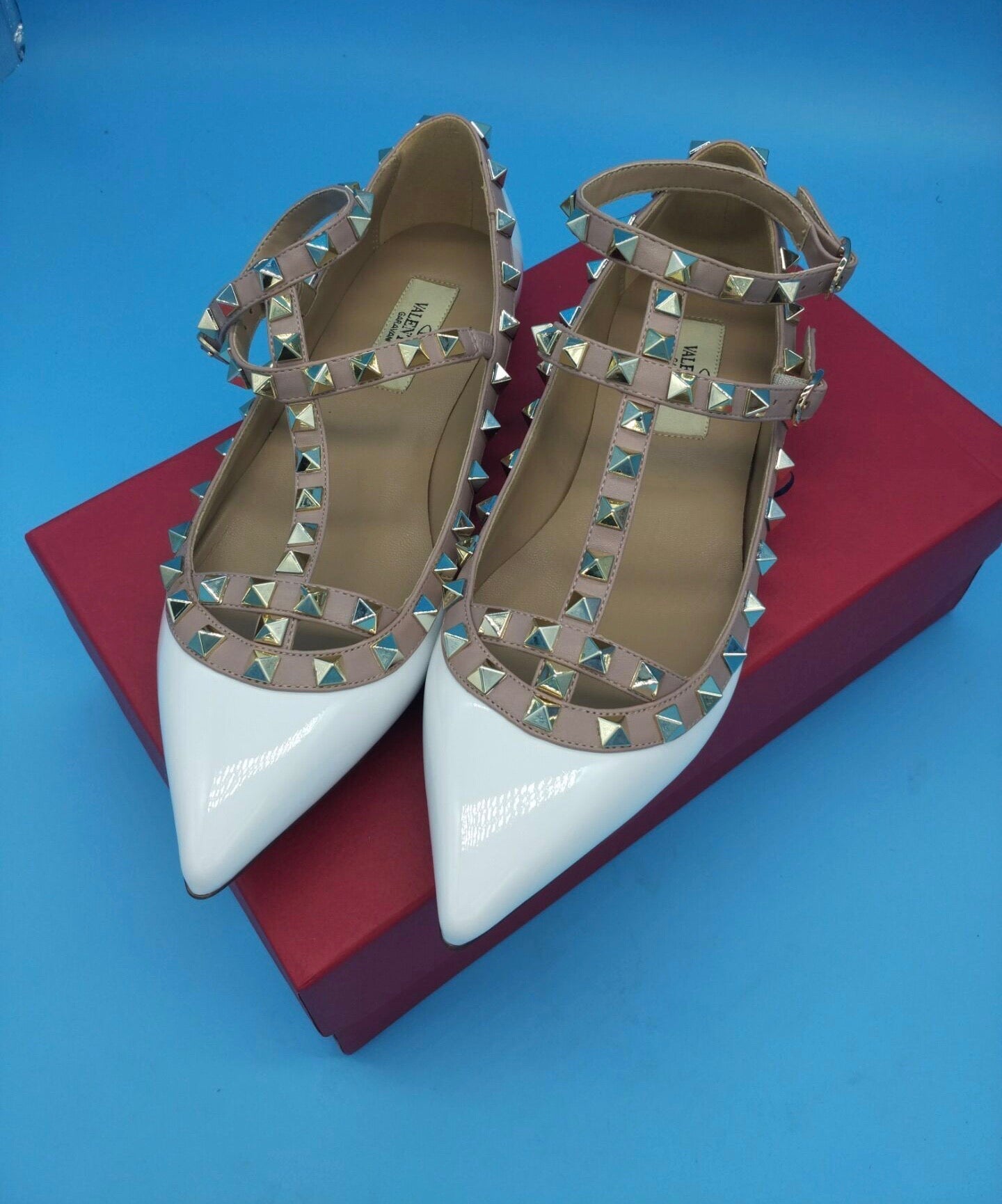 Rockstud Ballerina Flats