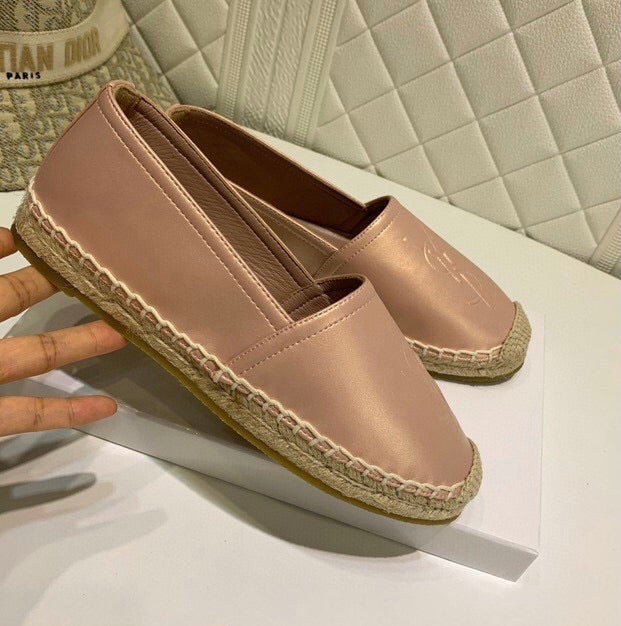 Monogram Leather Espadrilles