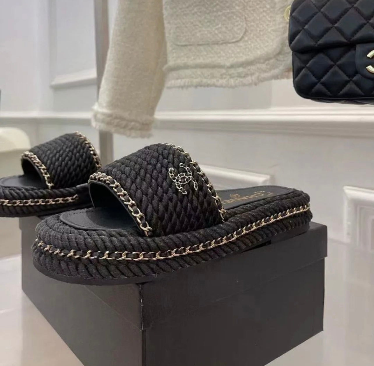 CC Chain Sandals