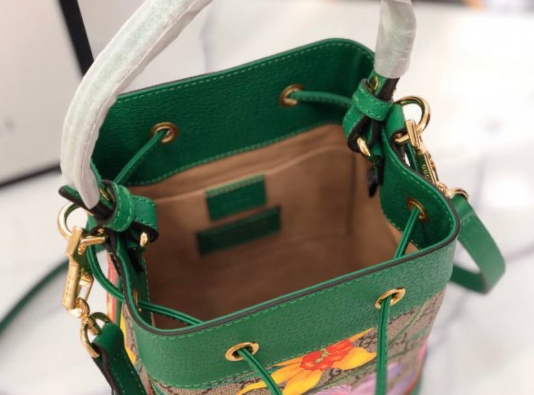 Ophidia Flora Bucket Bag