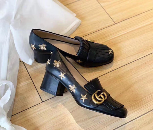 Embroidered Pumps