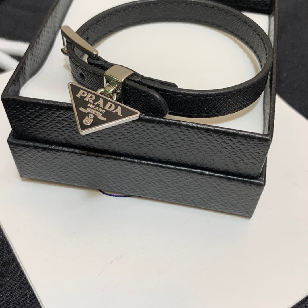 Logo Leather Bracelet