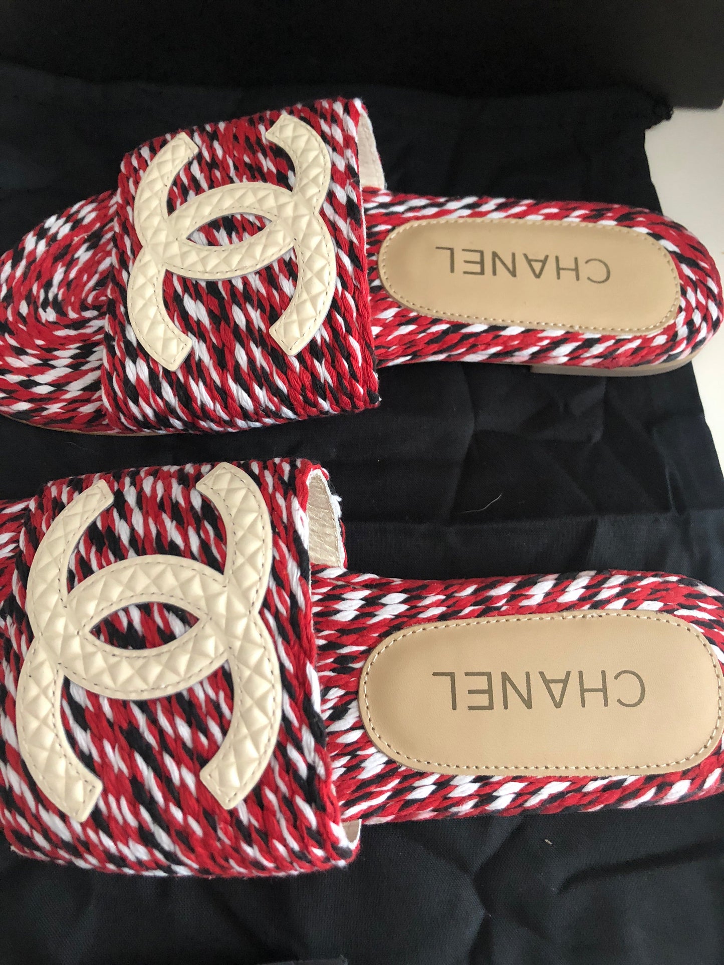 CC Tweed Sandals