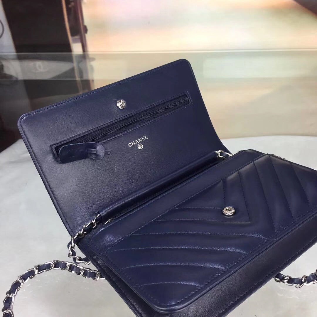 Chevron Lambskin Woc