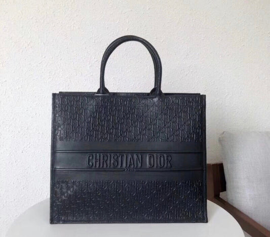 Leather Book Tote