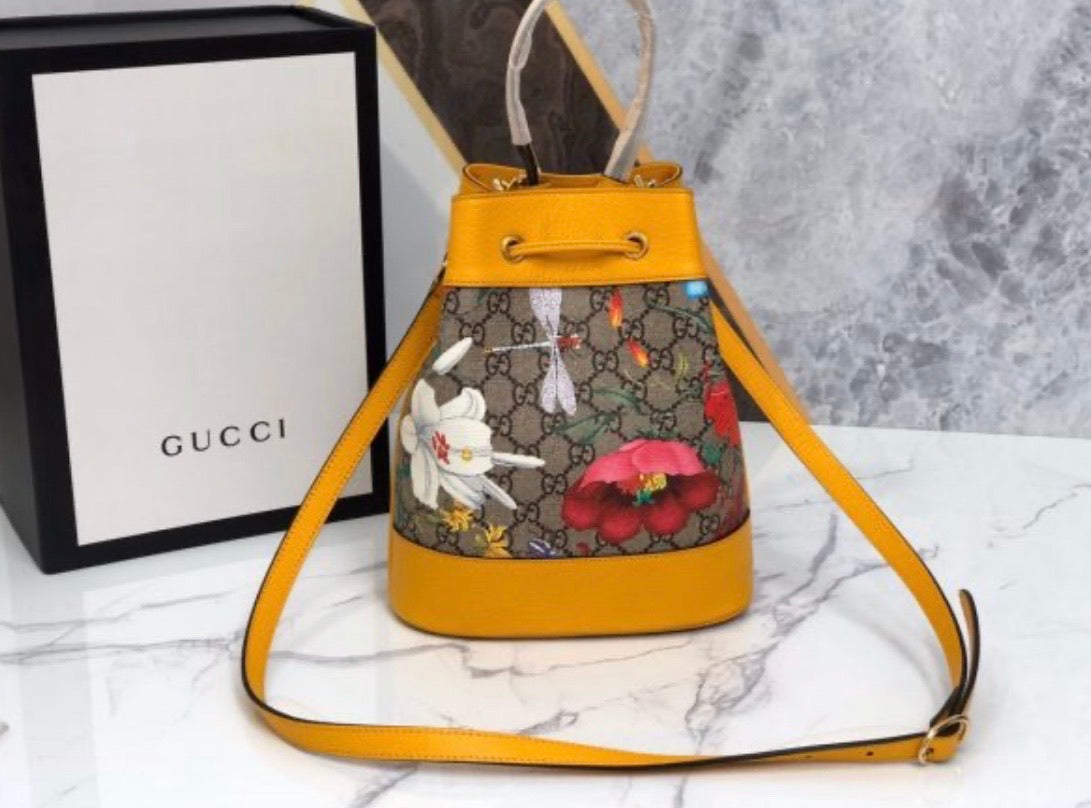 Ophidia Flora Bucket Bag