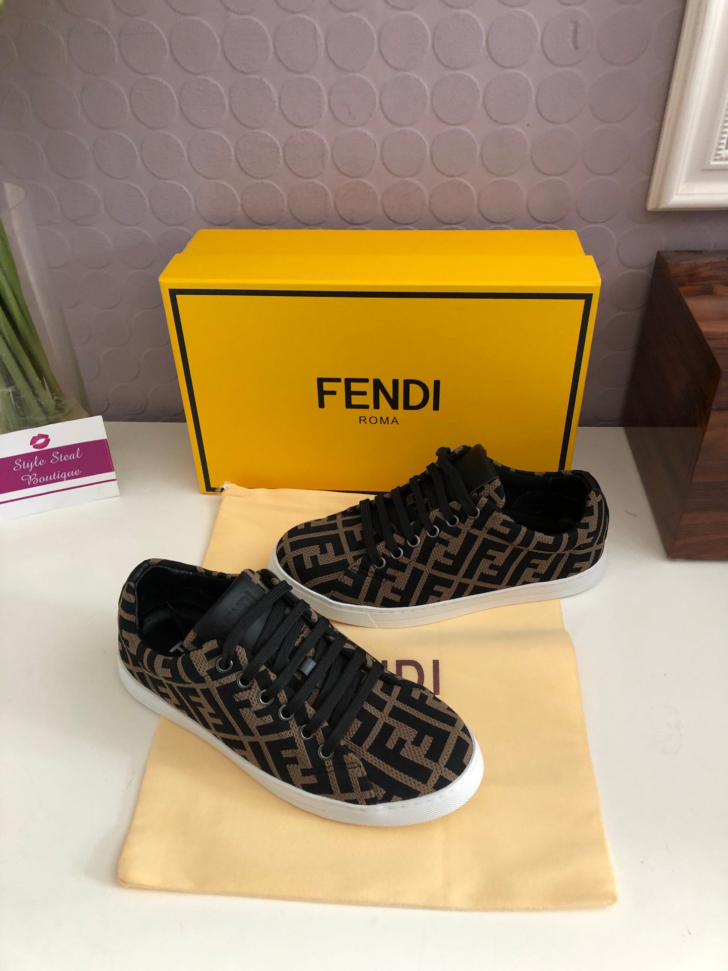 F Logo Sneakers