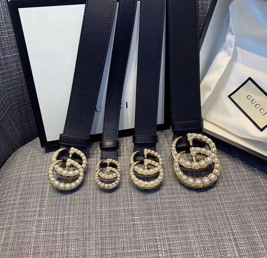 Pearl Leather Belt